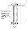 Радиатор биметаллический Rifar Base Ventil 500 4 секции левое подключение