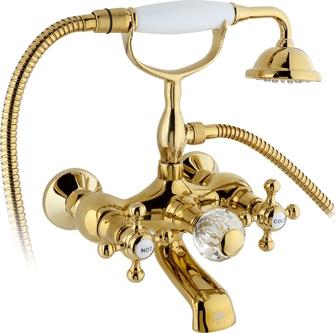 Смеситель Timo Nelson 1914Y-CR Gold для ванны с душем