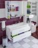 Мебель для ванной СанТа Омега Люкс 100 подвесная белая 2 ящика