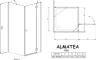 Душевой уголок Radaway Almatea KDJ 120x80 прозрачное стекло R