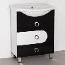 Мебель для ванной Style Line Адонис 65 черно-белая