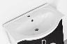 Мебель для ванной Style Line Адонис 65 черно-белая