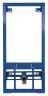 Комплект  Биде подвесное Cersanit Delfi 82000 + Система инсталляции для биде Cersanit Link P-IN-BI-LINK + Смеситель Timo Zeta 0002F для биде + Сифон д