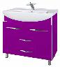 Мебель для ванной Bellezza Глория Гласс 90 фиолетовая