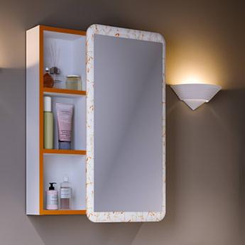 Зеркало-шкаф Runo Капри 55 оранжевое
