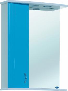 Зеркало-шкаф Bellezza Астра 60 L голубой