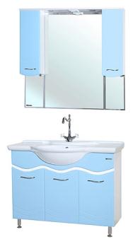 Мебель для ванной Bellezza Мари 105 белая/голубая