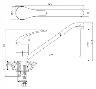 Смеситель Rossinka Y Y40-21 для кухонной мойки