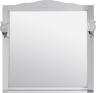 Зеркало ASB-Woodline Римини Nuovo 80 белое, патина серебро