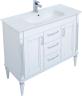 Мебель для ванной Aquanet Селена 105 серебро, 3 ящика, 2 двери