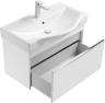 Комплект Унитаз подвесной VitrA Integra 7040B003-0075 безободковый + Мебель для ванной STWORKI Хельсинки 80