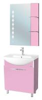 Мебель для ванной Bellezza Глория Гласс 65 розовая