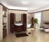 Мебель для ванной Акватон Ария Н 80 темно-коричневая