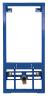 Комплект Биде подвесное Jacob Delafon Patio E4189 + Система инсталляции для биде Cersanit Link P-IN-BI-LINK + Смеситель Hansgrohe Focus E2 31920000 д