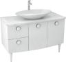 Мебель для ванной Triton Лира 115 L, 2 двери, 2 ящика, белая
