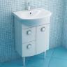 Мебель для ванной Triton Лира 55 L, 1 дверь, 2 ящика, белая